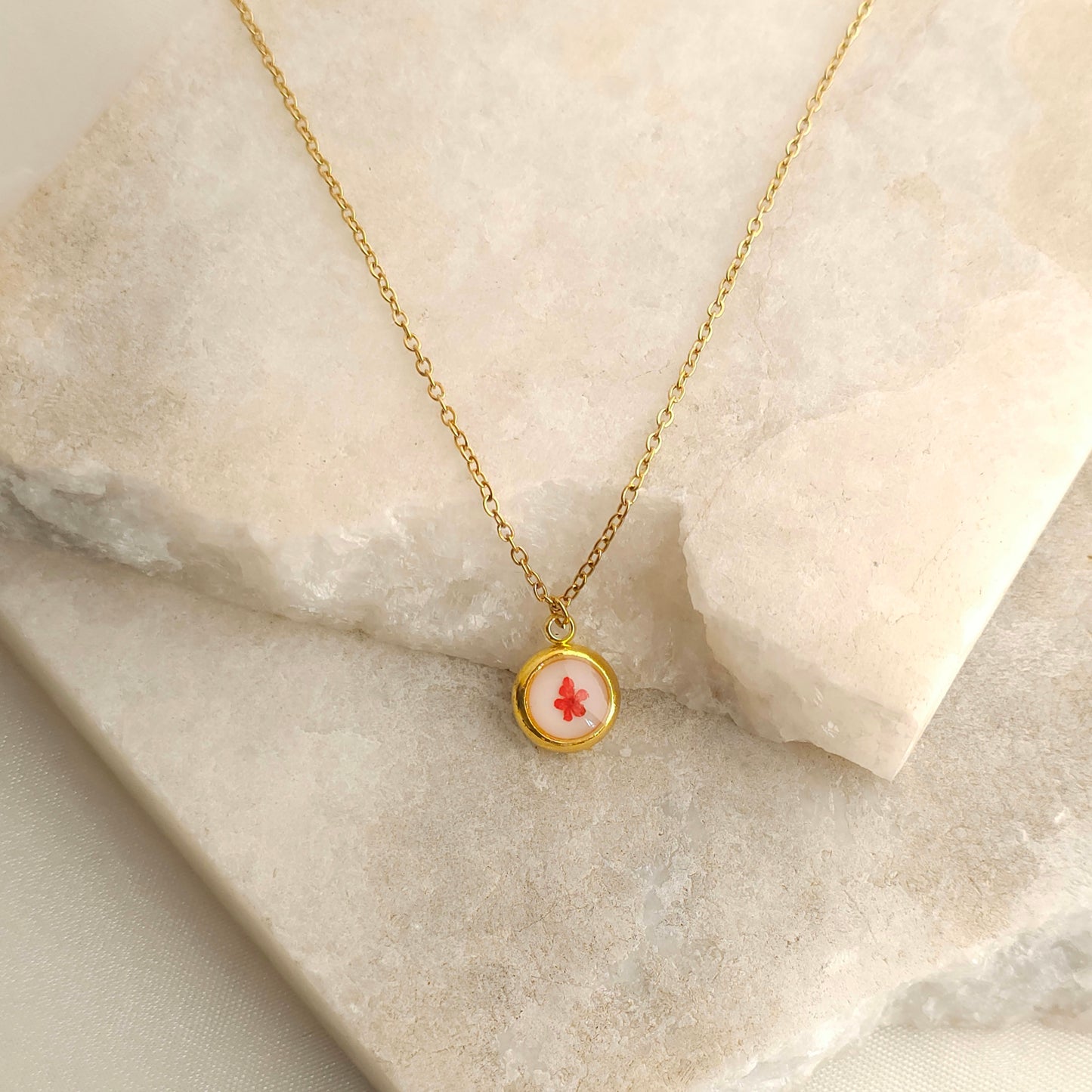 Petite Bloom Resin Necklace