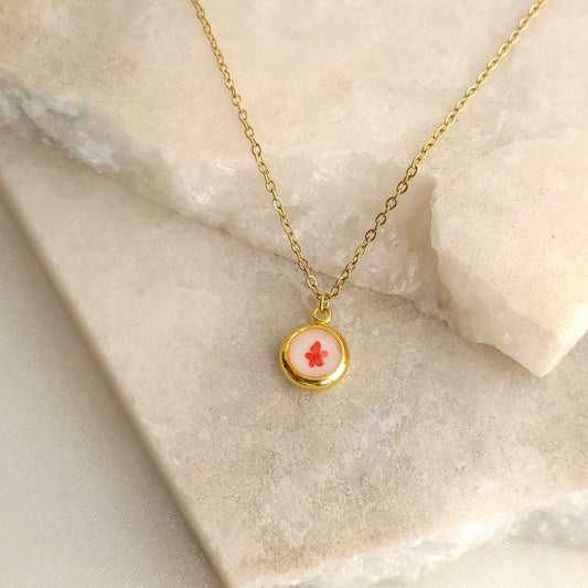 Petite Bloom Resin Necklace